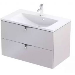 Oristo Siena szafka 79,6x45,5x50 cm podumywalkowa wisząca piaskowy mat OR45-SD2S-80-10