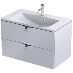 Oristo Siena szafka 80 cm podumywalkowa wisząca biały mat OR45-SD2S-80-2