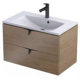 Oristo Siena szafka 79,6x45,5x50 cm podumywalkowa wisząca dąb kamienny OR45-SD2S-80-78