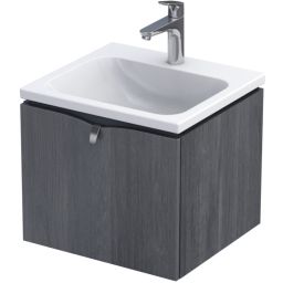 Oristo Siena szafka 50 cm podumywalkowa wisząca dąb czarny OR45-SD1S-50-50