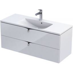 Oristo Siena szafka 120 cm podumywalkowa wisząca biały połysk OR45-SD2S-120-1