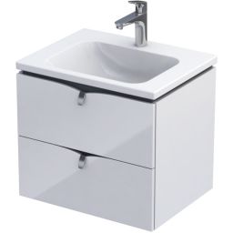 Oristo Siena szafka 60 cm podumywalkowa wisząca biały połysk OR45-SD2S-60-1