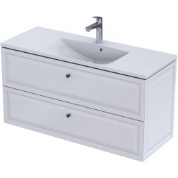 Oristo Montebianco szafka 120 cm podumywalkowa wisząca biały mat OR47-SD2S-120-2