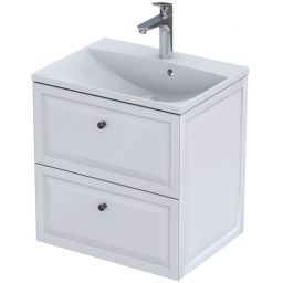 Oristo Montebianco szafka 60 cm podumywalkowa wisząca biały mat OR47-SD2S-60-2