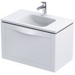 Oristo Skagen szafka 80 cm podumywalkowa wisząca biały mat OR49-SD1S-80-2