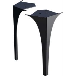 Oristo Louis nóżki meblowe 27,5 cm przednie czarny połysk OR50-A-NOF-62-7