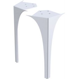 Oristo Louis nóżki meblowe 27,5 cm przednie biały połysk OR50-A-NOF-62-1