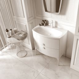 Oristo Louis nóżki meblowe 27,5 cm przednie biały połysk OR50-A-NOF-62-1