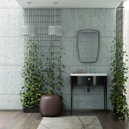 Oristo Louis lustro 72x50 cm czarny połysk OR50-L-RA-50-7