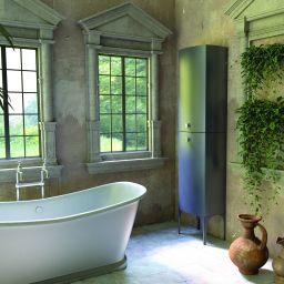 Oristo Louis szafka boczna 170 cm wysoka wisząca granatowy mat OR50-SB2D-47-14