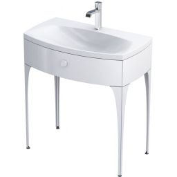 Oristo Louis szafka 81,6x47,7x87 cm podumywalkowa stojąca biała OR50-SD1S-82-1