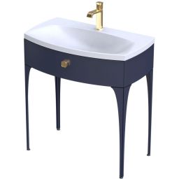 Oristo Louis szafka 81,6x47,7x87 cm podumywalkowa stojąca niebieska OR50-SD1S-82-14