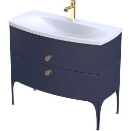 Oristo Louis szafka 102 cm podumywalkowa wisząca granatowy mat OR50-SD2S-102-14