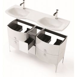 Oristo Louis szafka 24x39x55,4 cm biała OR50-SD2S-24-1