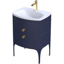 Oristo Louis szafka 61,6x47,7x55,4 cm podumywalkowa wisząca niebieska OR50-SD2S-62-14