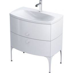 Oristo Louis szafka 81,6x47,7x55,4 cm podumywalkowa wisząca biała OR50-SD2S-82-1