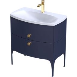 Oristo Louis szafka 81,6x47,7x55,4 cm podumywalkowa wisząca niebieska OR50-SD2S-82-14