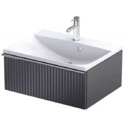 Oristo Etna szafka 60 cm podumywalkowa wisząca czarny mat OR52-SD1S-60-8R