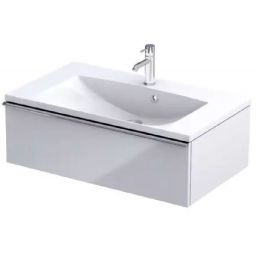 Oristo Etna szafka 80 cm podumywalkowa wisząca biały połysk OR52-SD1S-80-1