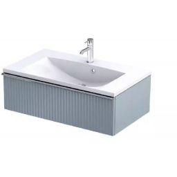 Oristo Etna szafka 80 cm podumywalkowa wisząca niebieski mat OR52-SD1S-80-16R