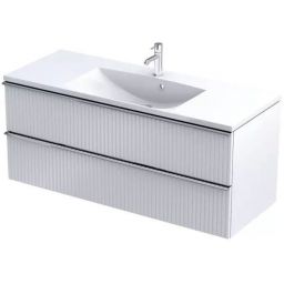 Oristo Etna szafka 119,6x45,5x50 cm podumywalkowa wisząca biała OR52-SD2S-120-2R