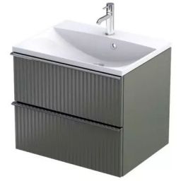 Oristo Etna szafka 59,6x45,5x50 cm podumywalkowa wisząca oliwkowa OR52-SD2S-60-17R