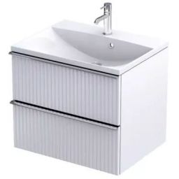 Oristo Etna szafka 59,6x45,5x50 cm podumywalkowa wisząca biała OR52-SD2S-60-2R