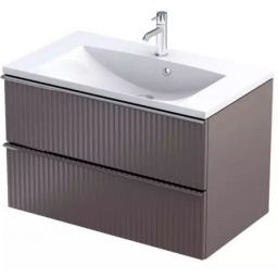 Oristo Etna szafka 79,6x45,5x50 cm podumywalkowa wisząca mokka OR52-SD2S-80-21R