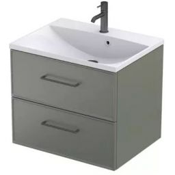 Oristo Lagom szafka 59,6x45,5x50 cm podumywalkowa wisząca oliwkowy mat OR53-SD2S-60-17