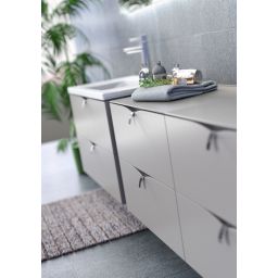 Oristo Siena szafka 60 cm podumywalkowa wisząca biały połysk OR45-SD2S-60-1