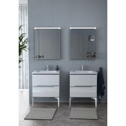 Oristo Silver Uni szafka 60 cm podumywalkowa wisząca biały połysk OR33-SD2S-60-1-V3