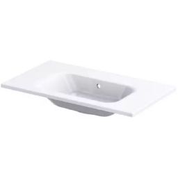 Oristo Uni umywalka 81x46 cm prostokątna meblowa biała UME-AR-80-92-BO