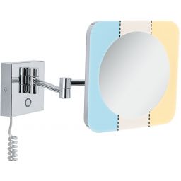 Paulmann HomeSpa lusterko kosmetyczne 19x20,5 cm prostokątne z oświetleniem chrom 78933