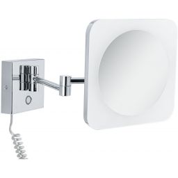 Paulmann HomeSpa lusterko kosmetyczne 19x20,5 cm prostokątne z oświetleniem chrom 78933