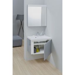 Ravak 10° szafka 65 cm podumywalkowa wisząca narożna prawa ciemny orzech X000000750