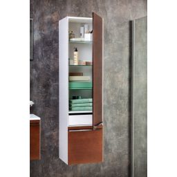 Ravak Clear szafka boczna 155 cm wysoka prawa biały/biały połysk X000000763