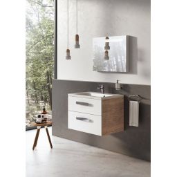 Ravak Chrome II szafka 80 cm podumywalkowa wisząca biały połysk X000000922