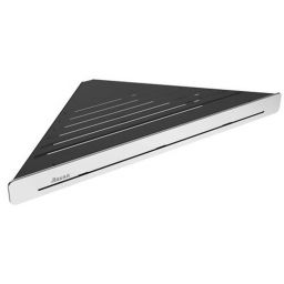 Ravak Slim półka narożna 29 cm czarna-chrom X07P576