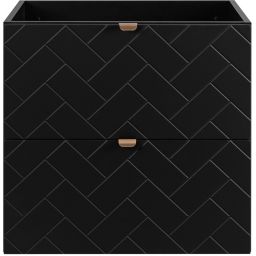 Rodan Trend szafka 60x46x60,7 cm podumywalkowa wisząca czarna