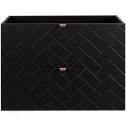 Rodan Trend szafka 80x46x60,7 cm podumywalkowa wisząca czarna