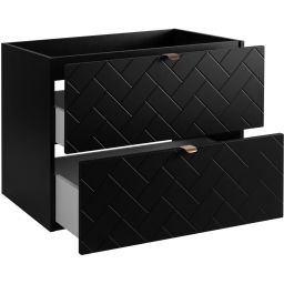 Rodan Trend szafka 80x46x60,7 cm podumywalkowa wisząca czarna