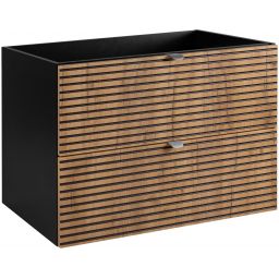 Rodan Loft szafka 80x46x57 cm podumywalkowa wisząca czarna-dąb