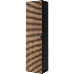 Rodan Loft szafka 35x27x136 cm boczna wisząca czarna-dąb