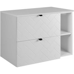 Zestaw Rodan Trend zestaw mebli łazienkowych 80 cm biały (5906154450812, 5906154452151, 5906154451918)