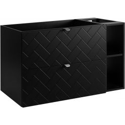 Zestaw Rodan Trend zestaw mebli łazienkowych 100 cm czarny (5906154450850, 5906154452168)