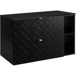 Zestaw Rodan Trend zestaw mebli łazienkowych 100 cm czarny (5906154450850, 5906154452168, 5906154451840)