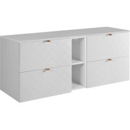 Zestaw Rodan Trend zestaw mebli łazienkowych 140 cm biały (5906154450812, 5906154452151, 5906154451994)