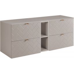 Zestaw Rodan Trend zestaw mebli łazienkowych 140 cm kaszmir (5906154450904, 5906154452182, 5906154452021)