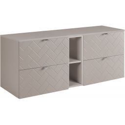 Zestaw Rodan Trend zestaw mebli łazienkowych 140 cm kaszmir (5906154450904, 5906154452182, 5906154452021)