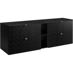 Zestaw Rodan Trend zestaw mebli łazienkowych 180 cm czarny (5906154450850, 5906154452168, 5906154452083)